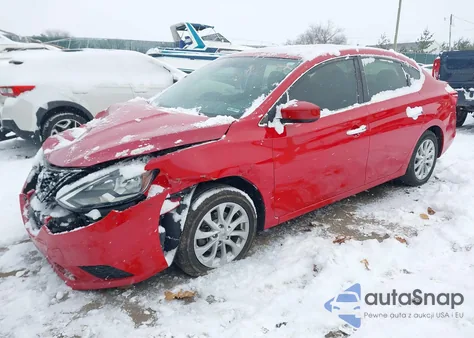 2018 Nissan Sentra Sv z USA, uszkodzony, nr VIN 3N1AB7AP9JL616662